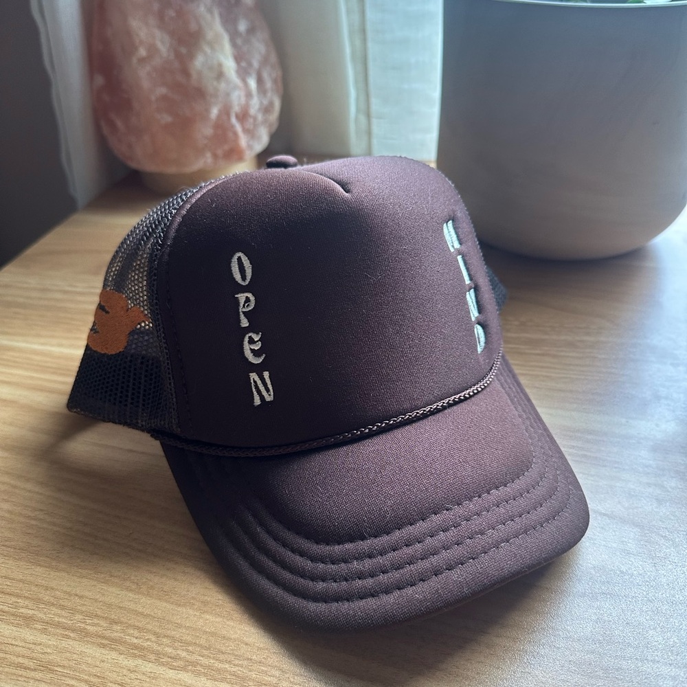 LONELY GHOST Brown Trucker Hat